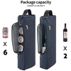 Custom Portable Golf Insulated Cooler Bag with Shoulder Strap Leakproof Wine Bottle Cooler Bag