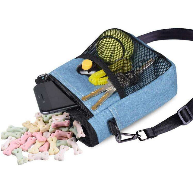 Multifunctional Pet Waist Belt Dog Snack Food Pouch Bags Sling Shoulder Dog Treat Bag Training