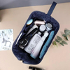 Luxury Leather And Nylon Travel Toiletry Organizer Bag for Men Shaving Bag for Travel Accessories