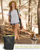 Durable Reusable Pet Dog Food Travel Bag Storage Container with Pouring Spout and Shoulder Strap