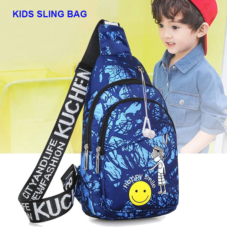 wholesale waterproof shoulder bag lightweight small sling backpack unisex chest crossbody daypack for kids teens boys and girls