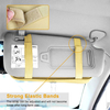 Multi Function Car Documents And Card Pouch For Visor Custom Leather Trunk Car Sun Visor Organizer Storage Bag Pocket