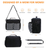 Luxury Large Capacity Stroller Caddy Bag Hanging Diaper Organizer Multipurpose Mommy Sling Bag