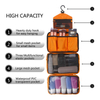 Custom Compact Capacity Portable Zipper Cosmetic Bag Waterproof Travel Hanging Toiletry Bags for Women