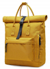 Factory Wholesale Custom Portable Women Laptop Backpack Fashion Yellow Roll Top Business Daypack