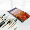 Wholesale Women Pink Cotton Canvas Zippered Small Travel Recycled Organic OEM Gold Custom Cosmetics Bag Pouch Makeup