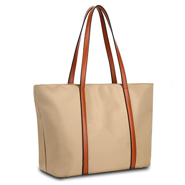 Custom Waterproof Polyester Shoulder Tote Bag Top Handle Bag for Daily Work Travel