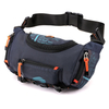 Custom Big Fanny Pack for Men with 4 Zipper Pockets Waterproof Waist Bum Bag with Adjustable Strap for Travel Sports Hiking