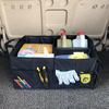 Dot car trunk organizer foldable large car seat side pocket organizer multi compartments cargo storage for SUV truck van