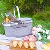 Large Outdoor Picnic Hiking Women Men Food Lunch Thermal Tote Cooler Basket Cooling Bag Insulated Bags