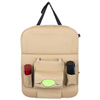 Car Back Seat Organizer Storage Bag with Foldable Table Tray Tablet Holder Tissue Box Auto Back Seat Bag Protector Accessories