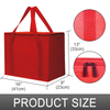 Black Picnic Women Men Food Delivery Insulation Thermal Grocery Shopping Tote Cooler Bag Insulated Bags