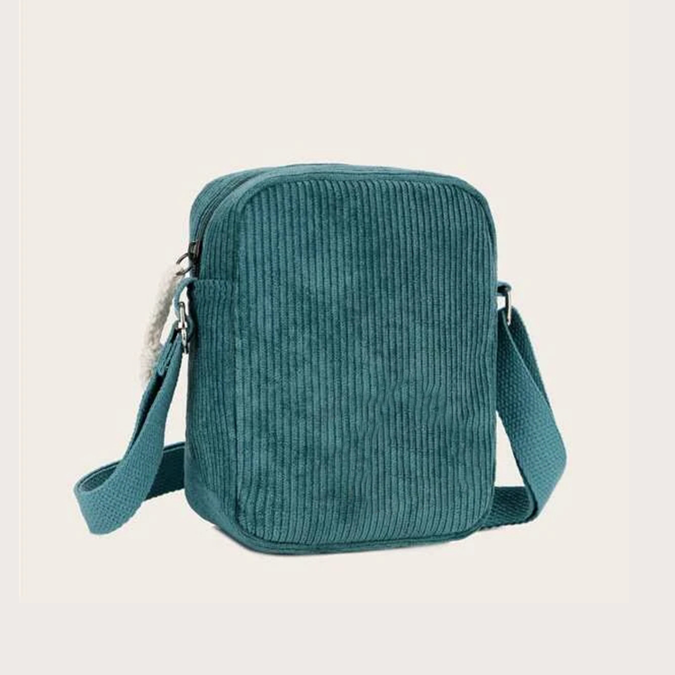 Custom Corduroy Shoulder Tote Bag Women\'s Crossbody Shoulder Handbags Mini Corduroy Bag