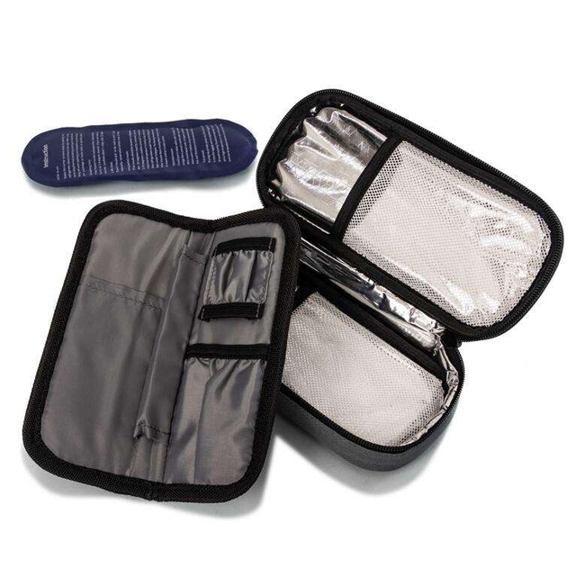 Lightweight Cooling Insulin Medicine Travelling Insulated Bag Insulin Diabetic Pen Travel Cooler Bottle Case with Ice Pack