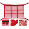 Car Storage Net Organizer Bag Mesh Car Cargo Net Roof Organizer Double-layer Mesh Bag with Reinforcing Grid Band
