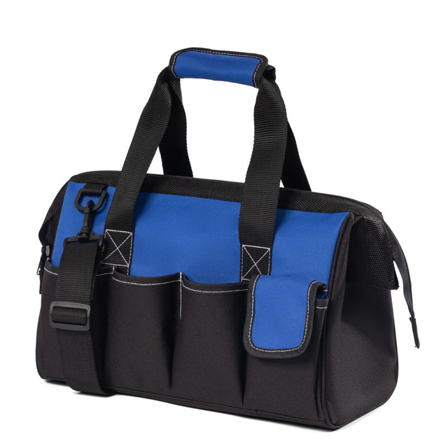 Large Tool Bag With Wide Mouth Waterproof Heavy Duty Tool Bag Organizer for Various Tools