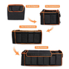 Wholesale Durable Foldable Car Seat Trunk Storage Organizer Bag with Cooler Bag Shopping Box Collapsible Car Trunk Organizer