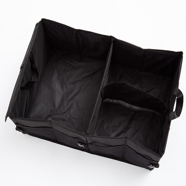 Wholesale Car Trunk Organizer Black Car Storage Bag Collapsible Multi Compartment Car Organizer
