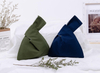 Simple Japanese Cotton And Linen Knotted Wrist Bag Sport Shopping Mini Knot Bag