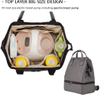 Custom Tote Backpack Breast Pump Bag Double Layer with Cooler Compartment for Breatmilk Bottle