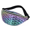 Holographic Fanny Pack Women Girls Waterproof Cute Waist Bag Shiny Pink Waist Bum Bag