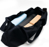 Customized Black Yoga Mat Bag Large Yoga Mat Carrying Bag Big Cotton Canvas Yoga Bag
