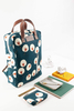 Recycled Canvas Zippered Backpack Unisex DIY Canvas rucksack Daypack Custom printing Satchel Backpack