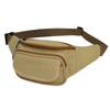 Custom Running Sport Walking Cotton Sling Chest Crossbody Belt Bum Bag Fanny Pack Canvas Waist Bag for Women Men
