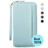 Travel waterproof credit card rfid blocking leather wallet for women