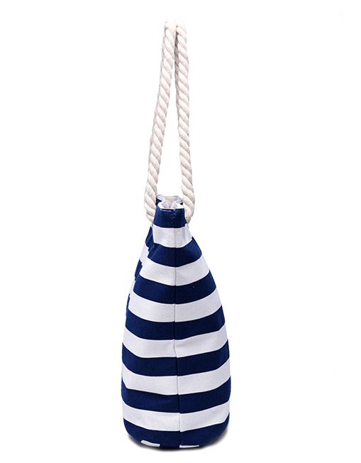 Wholesale extra large rope handle canvas beach bags