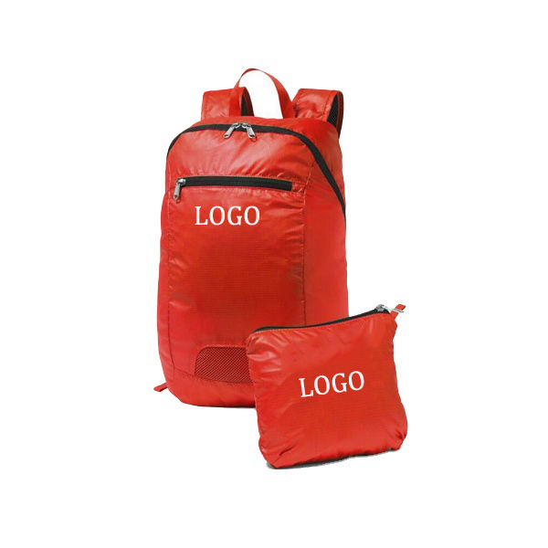 Ripstop waterproof folding travel backpack, custom foldable backpack