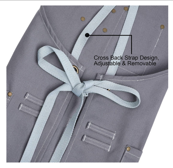 Customized logo New design cotton fabric apron stylist gift tool men apron