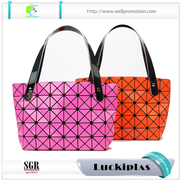 New design changeable shape lattice handbags PVC Tote bags