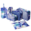 Custom Print 6 Pcs Set Packing Cubes Organizer Waterproof Digital Full Printing Luggage Packing Cubes for Travel