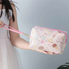 Custom Print Factory Price Pu Leather Cosmetic Bag Waterproof Designer Make Up Bags Travel Toiletry Bag