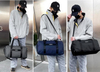 Black Large Waterproof Duffle Sport Weekender Bag Men Gym Shoulder Custom Logo Travel Overnight Duffel Bag