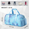 Customised Waterproof Sports Duffle Bags with Shoe Compartment And Wet Pocket Women Gym Bag Weekender Overnight Shoulder Bag