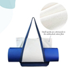 Canvas Gym Bag with Yoga Mat Holder Eco Friendly Cotton Yoga Mat Bag for Beach Travel Tote Bag
