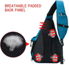 High quality shoulder bag with USB charging port waterproof sport laptop bags sling type