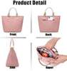 Custom Logo Luxury Waterproof Workout School Office Picnic Lunch Bags Cooler Thermal for Women Insulated Lunch Tote Bag