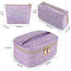 Multifunctional Makeup Kit Bags Fashion Colorful PU Customized Cosmetic Bag Sets For Travel