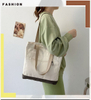Wholesale Eco Friendly Recycled Tote Bag Factory Price Cotton Canvas Shopping Tote Bags with Pocket