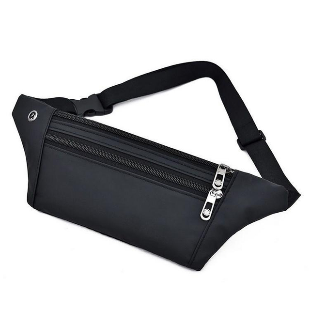 Waterproof PU Leather Waist Belt Bag Wholesale Fanny Pack Custom Print Bum Bag for Running Jogging Traveling