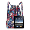 2022 Fashion Vintage Drawstring Backpacks Women Large Capacity Flower Ethnic Style Waterproof Nylon Rucksack BackpacK