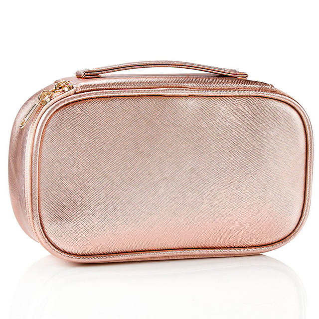 Wholesale Waterproof Leather Cosmetic Bag Small Portable Makeup Bags Organizer