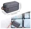 Durable New Design Fashion Bathroom Travel Toiletries Organizer RPET Recycled Dopp Kit For Men Toiletry Bag