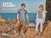 Collapsible Cooler Lunch Bag Insulated Lunch Box Leakproof Cooler Bag for Camping, Picnic, BBQ
