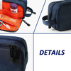 Dual Compartment Large Shaving Dopp Kit Waterproof Cosmetic Organizer Travel Bag Toiletry Bag for Mens