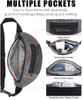 Large Waist Fanny Pack For Hiking Travel Outdoor, Customized Waterproof Nylon Running Waist Bag For Men