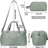 Gym Duffel Bag With Wet Pocket Shoes Compartment Portable Overnight Weekender Bag For Women Outgoing And Touring